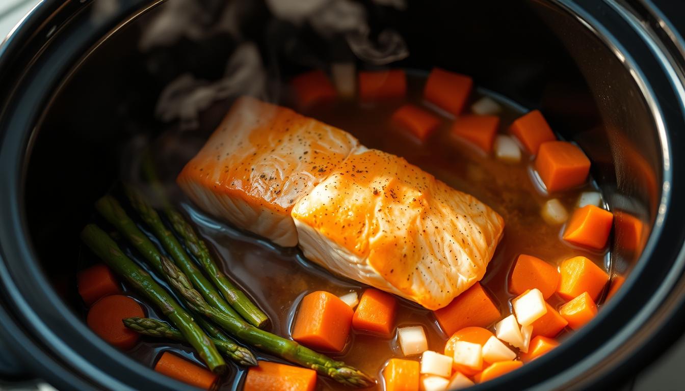 slow cooker salmon
